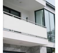 Vela Ombreggiante Tenda a Vela 190 x 330 cm Pes Poliestere Impermeabile Tenda Parasole Rettangolare Antipolvere Protezione Antivento per Patio, Pergola, Cortile, Balcone, Bianco