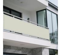 Vela Ombreggiante Tenda a Vela 300 x 400 cm Pes Poliestere Impermeabile Tenda Parasole Rettangolare Antipolvere Protezione Antivento per Patio, Pergola, Cortile, Balcone, Beige