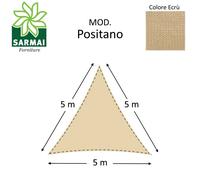 Vela ombreggiante tenda da sole telo Amalfi Positano TRIANGOLARE 3x3x3 5x5x5 m
