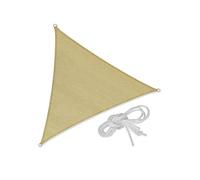 Vela Ombreggiante triangolare beige copertura parasole telo tenda (3,6X3,6X3,6 (14001))