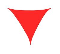 Vela Ombreggiante Triangolare Resistente Ai UV Tessuto Traspirante Con Blocco UV Al 95% For Uso Esterno In Giardini Piscine Cortili Pontili(Red)
