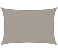 VELA OMBREGGIANTE VIDAXL Parasole Rettangolare Grigio Chiaro 2,5x3,5M Hdpe