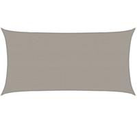 VELA OMBREGGIANTE VIDAXL Parasole Rettangolare Grigio Chiaro 2x3,5 M Hdpe