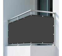Vela Parasole 1.5 x 2.5 m Anti UV 98% Parasole Tenda Ombreggiante Impermeabile con Fune Tenda a Vela per Esterno, Giardino e Terrazza, Grigio Scuro