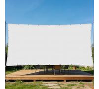 Vela Parasole 1.5 x 2.6 m Protezione Dai Raggi UV Impermeabile Tenda a Vela Protezione Occhielli e Corda per Balcone Patio Giardino Esterno Terrazza, Bianco