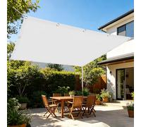 Vela Parasole 1.8 x 2.8 m Protezione Solare, Protezione Raggi Uv, Impermeabile, Antistrappo, Senza Foratura Telo Ombreggiante Esterno per Giardino, Terrazza, Balcone, Bianco