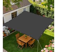 Vela Parasole 120 x 140 cm Protezione Raggi UV Tenda da Sole Robusto e Stabile per Serrabalconecortiletetto, Grigio Scuro