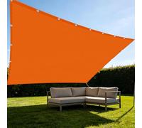 Vela Parasole 140 x 220 cm Impermeabile Tenda a Vela Parasole Traspirante per Balcone Patio Giardino Esterno Terrazza, Arancione