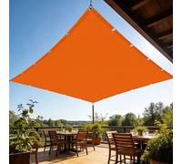 Vela Parasole 160 x 340 cm Protezione Raggi UV Tenda a Vela Giardino Tendalino Occhielli e Corda per Balcone Patio Giardino Esterno Terrazza, Carport, Arancione