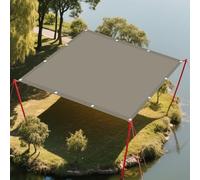 Vela Parasole 2.6 x 3 m Protezione Raggi UV 98% Impermeabile Rete Termica Impermeabile Quadrata Anti-Ultravioletti Balcone, La Terrazza e Il Giardino, Cachi