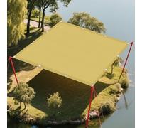 Vela Parasole 2.8 x 6.5 m Protezione Raggi UV 98% Impermeabile Rete Termica Impermeabile Quadrata Anti-Ultravioletti Balcone, La Terrazza e Il Giardino, Color Crema