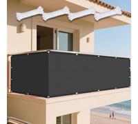 Vela Parasole 230 x 255 cm Protezione Solare Raggi UV Vela Ombreggiante Antivento Protezione Solare Impermeabile UV per Esterno, Giardino e Terrazza, Piscina, Grigio Scuro