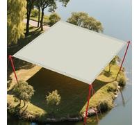 Vela Parasole 3.5 x 5.5 m Protezione Raggi UV 98% Impermeabile Rete Termica Impermeabile Quadrata Anti-Ultravioletti Balcone, La Terrazza e Il Giardino, Beige