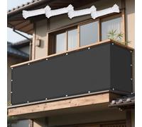 Vela Parasole 330 x 330 cm Anti UV Corde di Supporto Rettangolo Telo Ombra Antipolvere Protezione Antivento per Esterno Giardino, Terrazzo, Sabbia, Grigio Scuro