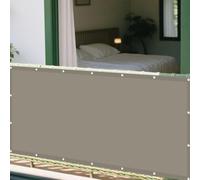 Vela Parasole 55 x 100 cm Resistente Alle Intemperie Impermeabile Tenda a Vela Robusto e Stabile per Balcone Patio Giardino Esterno Terrazza, Carport, Tortora