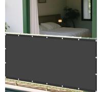 Vela Parasole 55 x 500 cm Resistente Alle Intemperie Impermeabile Tenda a Vela Robusto e Stabile per Balcone Patio Giardino Esterno Terrazza, Carport, Grigio Scuro