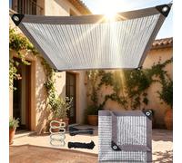 Vela Parasole 75% Alluminio 1.4 x 17m per Terrazza | 75% Alluminio, Tessuto Anti-Calore, Impermeabile, Resistente, con Occhielli, per Serra, Campeggio, Canile