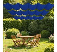 Vela Parasole a Onda Retrattile 300 x 720 cm Regolabile Parasole Retrattile con Occhielli e Cordino per Esterno, Terrazzo, Giardino, Balcone, Patio, Blu Scuro