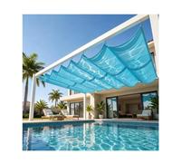 Vela Parasole a Onda Telescopica Regolabile, Baldacchino in HDPE Resistente ai Raggi UV for Esterni, for la Sostituzione della Terrazza sul Ponte