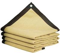 Vela parasole beige 3 x 4 m, protezione UV 90%, traspirante, per piante e fiori da giardino, tessuto parasole per terrazze e cortili