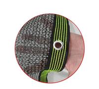 Vela Parasole Esterna Impermeabile Rettangolare con Fissaggio A 6 Pin, In Tessuto Hdpe Nero Resistente Ai Raggi Uv, Ideale per Giardino, Piscina, Auto, Capanno. Offre Un'Ombreggiatura Del 70