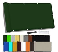 Vela parasole impermeabile, 1,5 x 3 m, rettangolare, protezione UV 95%, baldacchino per giardino ed esterni, include 1 x 1 m di corda (blu)