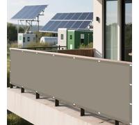 Vela Parasole Impermeabile 1.6 x 1.8 m Protezione Raggi UV Tende per Pergolato con Fune Occhiellato Protezione UV per Esterno, Balconi, Giardino, Terrazza, Cachi