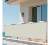 Vela Parasole Impermeabile 100 x 160 cm Protezione Raggi UV 98% Rete Ombreggiante Impermeabile, con Corde di Supporto per Giardino Terrazzo e Campeggio, bianco