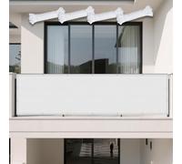 Vela Parasole Impermeabile 230 x 285 cm Protezione UV 98% Impermeabile Copertura Raffreddamento e Protezione UV per Giardino, Patio, Pergola, Cortile, Bianco