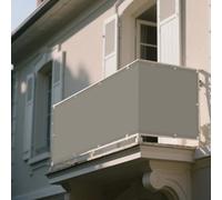 Vela Parasole Impermeabile 90 x 250 cm Rettangolare 98% Anti-Uv Tenda Parasole Esterno Protezione UV Telo con Fune Occhiellato Balcone, La Terrazza e Il Giardino, Tortora