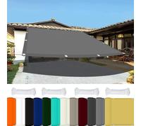 Vela Parasole Impermeabile, Tessuto Rettangolare Resistente Ai Raggi Uv con Occhielli per Patio, Serra, Copertura per Piante, Pannello A Rete per Esterni