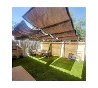 Vela parasole leggera ondulata di ricambio per tetto ondulato, patio, pergola, giardino, terrazza, con kit di installazione (larghezza 1,1 x lunghezza 10 m x lunghezza 32,7 m)