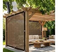 Vela Parasole per Esterno, 90% Telo Ombreggiante Occhiellato 2x4m 3x6m 4x5m 5x8m 6x10m Panno Ombra Con Occhielli, Tessuto Ombreggiante per Copertura da Serra(1x1m)