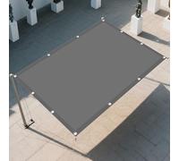 Vela Parasole Rettangolare 1.4 x 3.4 m Antivento/Protezione UV Vela Ombreggiante Antivento Protezione Anti Raggi UV e Impermeabile Ideali per Cortile Patio e Campeggio, Grigio Chiaro
