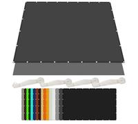 Vela Parasole Rettangolare 160 x 300 cm Protezione UV 98% Rete Parasole Protezione Raggi UV Antivento con Occhielli per Giardino, Terrazza, Piscina e Esterni, Grigio Scuro
