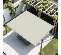 Vela Parasole Rettangolare 2 x 3 m Pes Poliestere Impermeabile Rettangolare Telo Ombra con Fune e Occhiellato Protezione UV per Balcone per Giardino, Balcone, Beige