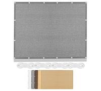 Vela Parasole Rettangolare 240 x 500 cm Protezione Raggi UV Ombreggiante Traspirante Traspirante Quadrata Anti-Ultravioletti Adatte per Piscina Feste e Spazi Esterni, Grigio Chiaro