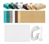 Vela Parasole Rettangolare 460 x 580 cm Antivento/Protezione UV Tenda Parasole Esterno con Occhielli Fascette Installazione Facile Adatte per Piscina Feste e Spazi Esterni, Bianco