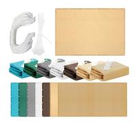 Vela Parasole Rettangolare 540 x 602 cm Poliestere Traspirante Traspirante Rettangolo Protezione Raggi UV con Fune e Occhiellato per Giardino/Pergola/Serra/Balcone/Cortile, Color Crema