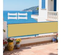 Vela Parasole Rettangolare 570 x 780 cm Rettangolare 98% Anti-Uv Copertura Antipolvere Protezione Raggi UV Antivento con Occhielli Ideali per Cortile Patio e Campeggio, Color Crema