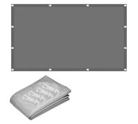 Vela parasole rettangolare, impermeabile, 3 x 2,5 m, 95% protezione dai raggi UV, per esterni, patio, pergola, balcone, giardino, feste (grigio)