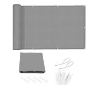 Vela Parasole Rettangolare Impermeabile | Protezione UV e Privacy | Ideale per Balcone, Patio, Terrazza e Giardino Esterno, con Corde per Installazione Facile(Dark Gray,2.6x1.5M/260x150CM)