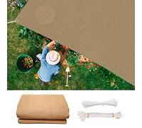 Vela parasole traspirante, 3,6 x 8,5 m, per giardino, patio e balcone, protezione UV con occhielli e corde, ideale per esterni