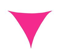Vela parasole triangolare impermeabile, con occhielli, 2/3/4/5 m, colorata, protezione dai raggi UV, per balcone, patio e campeggio, rete ombreggiante resistente alle intemperie (3 x 3 x 3 m, rosa)