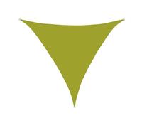 Vela parasole triangolare impermeabile, con occhielli, protezione dai raggi UV minimalista, per balcone, giardino o campeggio, durevole, resistente al vento e alle intemperie (3 x 3 x 3 m, verde)