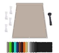 Vela Parasole,Vele Ombreggianti Rettangolari,Vela Ombreggiante Impermeabile,Tenda A Vela Per Esterno,for Outdoor, Garden and Patio, Swimming Pool,5x6.5M,Grigio-Marronee