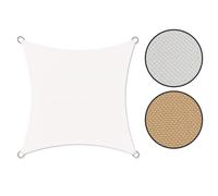 Vela quadrata telo ombreggiante bianco mt 2,9x2,9 poliestere da giardino esterno