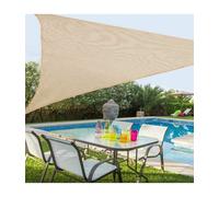 VELA TELO PARASOLE 3,6 X 3,6 MT TENDA TRIANGOLARE OMBREGGIANTE GIARDINO TESSUTO