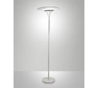 Fabas Luce Piantana LED Vela, bianco/trasparente, 175 cm, acrilico, dimmer Fabas Luce