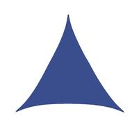Vela triangolare impermeabile blu zaffiro, 6 m x 6 m x 6 m, 95% protezione UV, 3 corde incluse, ideale per patio, giardino, terrazza, spazi esterni, balcone, elegante soluzione di protezione solare